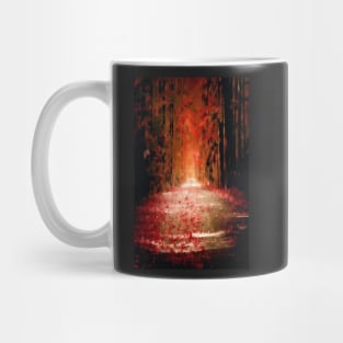 autumn dead fall pathway spiritual pagan gothic Mug